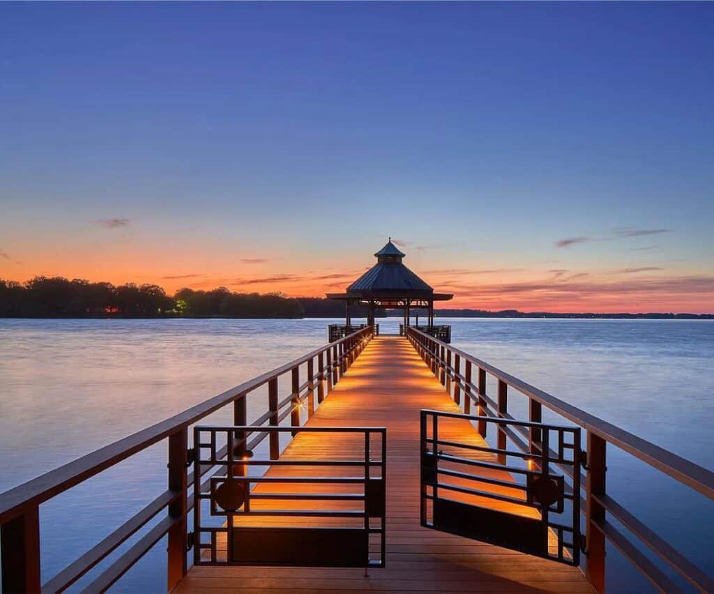 dock lighting on lake norman NC